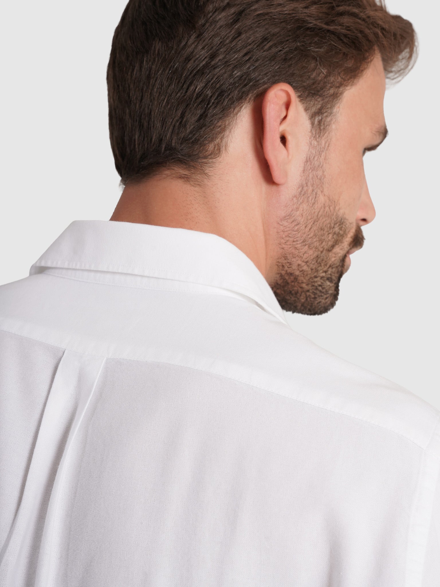 Camisa Algodão Branca Manga Comprida Regular Fit Mr. Blue