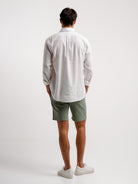 CAMISA LINHO BRANCA MANGA COMPRIDA REGULAR FIT MR. BLUE