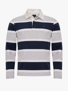 GRAY RUGBY LONG SLEEVE REGULAR FIT MR. BLUE