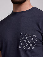BLUE COTTON T-SHIRT SHORT SLEEVE REGULAR FIT MR. BLUE