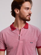 RED POLO SHORT SLEEVE REGULAR FIT MR. BLUE