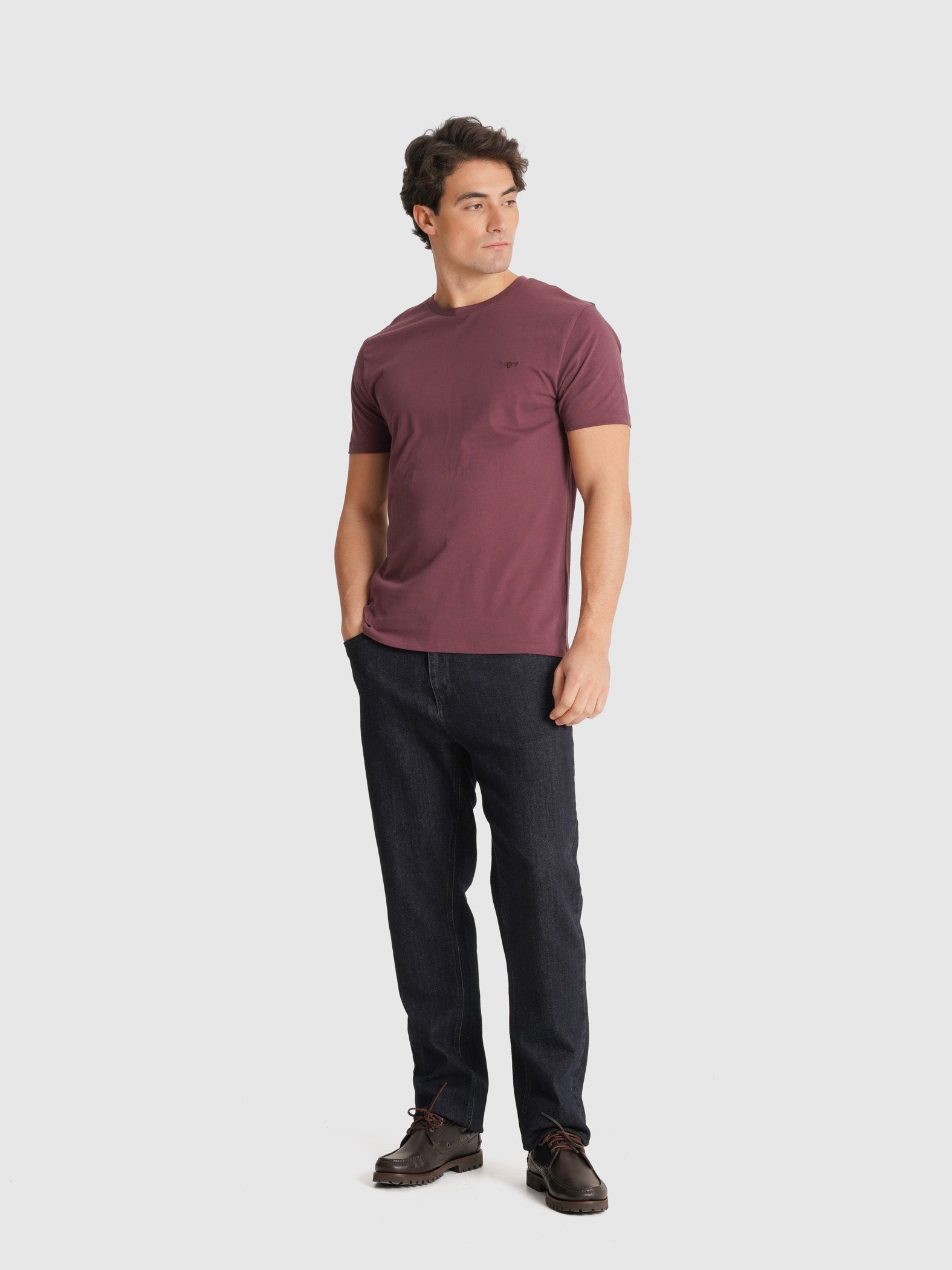 T-SHIRT ROXA MANGA CURTA REGULAR FIT MR. BLUE