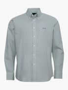 GREEN COTTON SHIRT LONG SLEEVE REGULAR FIT MR. BLUE