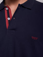 Polo Azul Manga Curta Regular Fit Mr. Blue