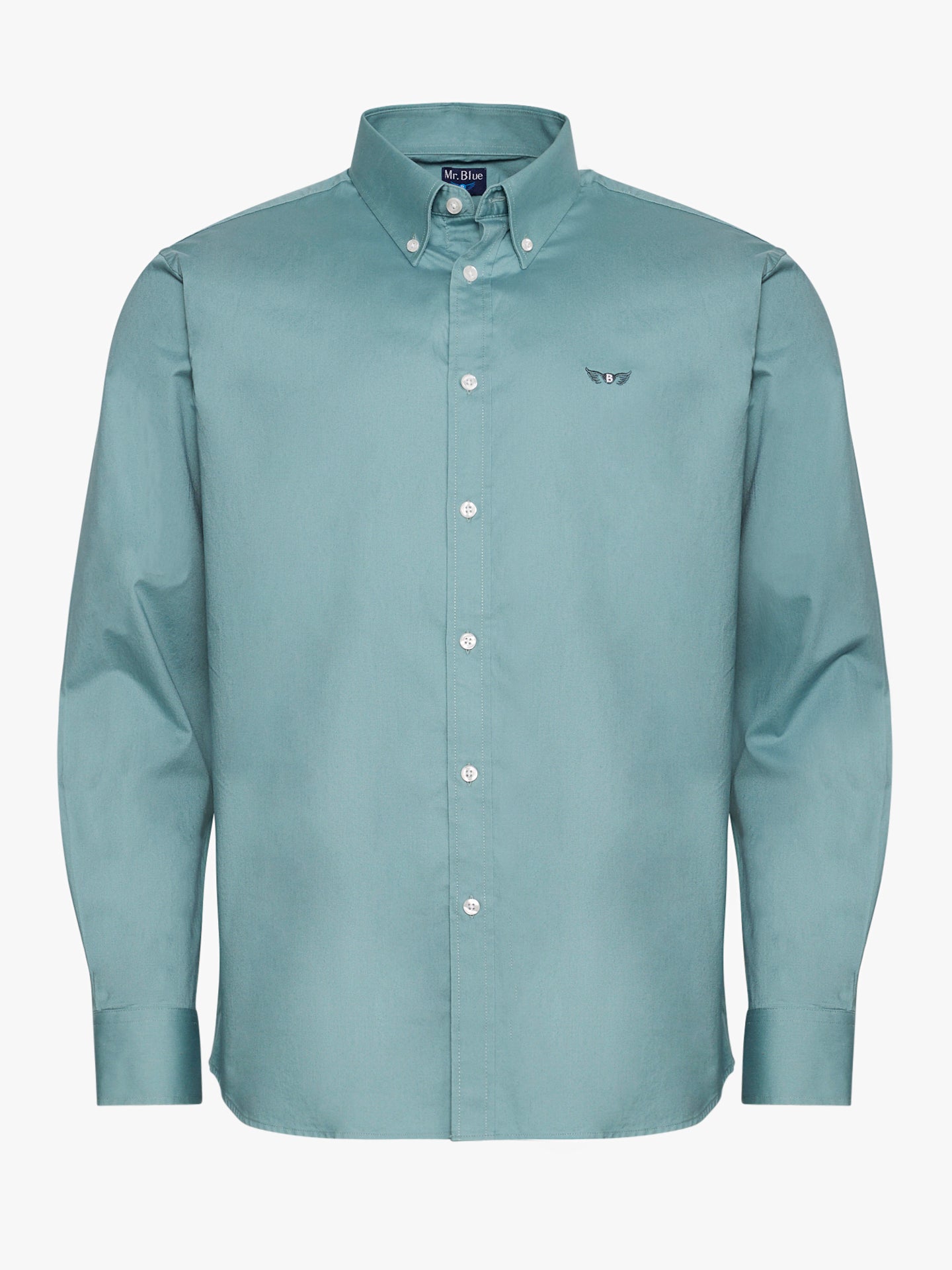 GREEN REGULAR FIT MR SHIRT. BLUE