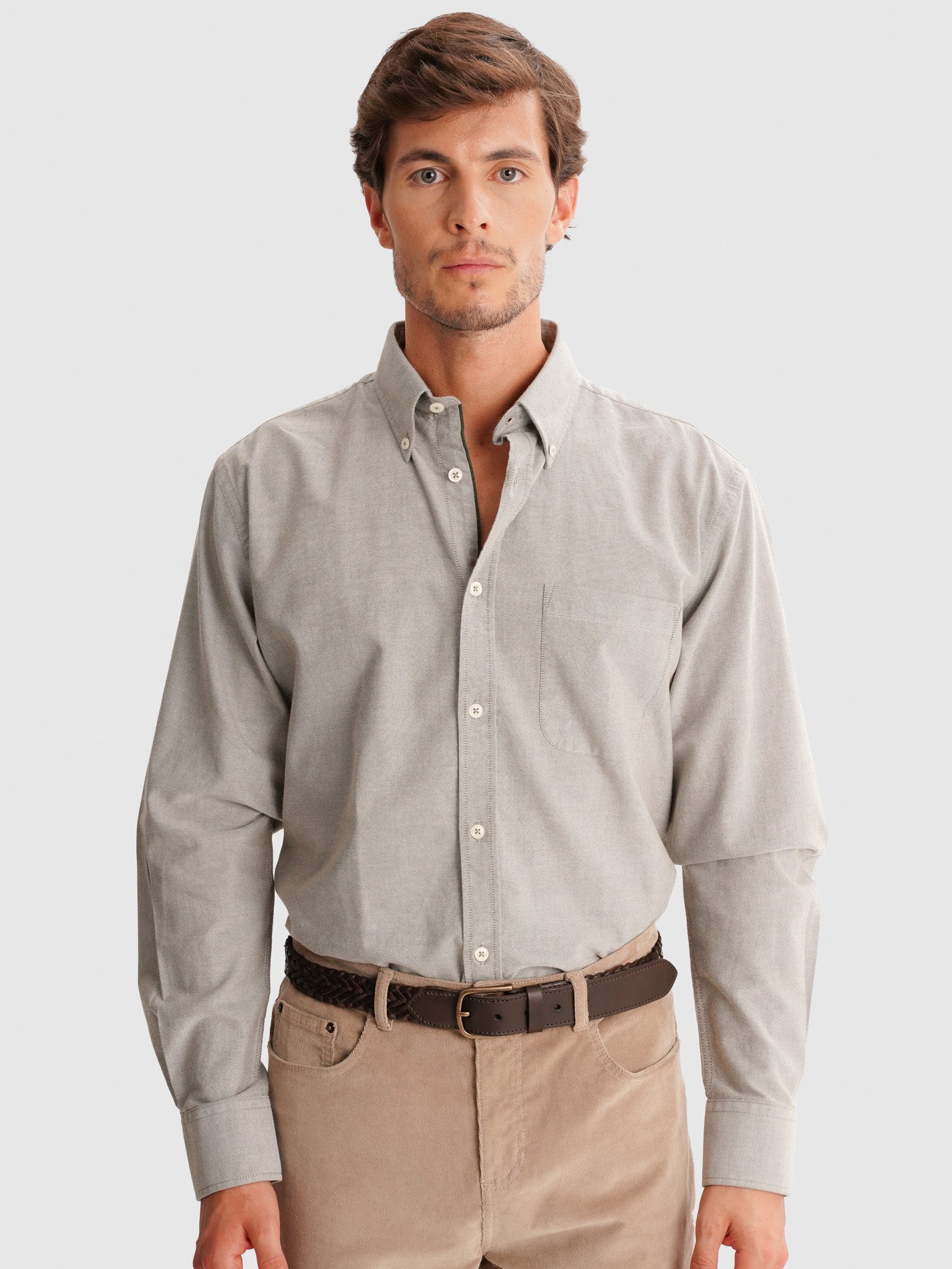 GREEN FLANNEL SHIRT REGULAR FIT MR. BLUE