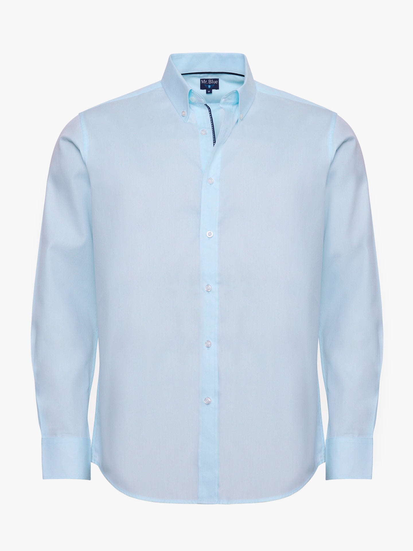 GREEN COTTON SHIRT LONG SLEEVE REGULAR FIT MR. BLUE