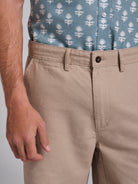 Bermuda Linho Beges Regular Fit Mr. Blue