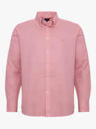 Camisa Linho Laranja Manga Comprida Regular Fit Mr. Blue