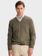 GREEN THIN PULLOVER LONG SLEEVE REGULAR FIT MR. BLUE