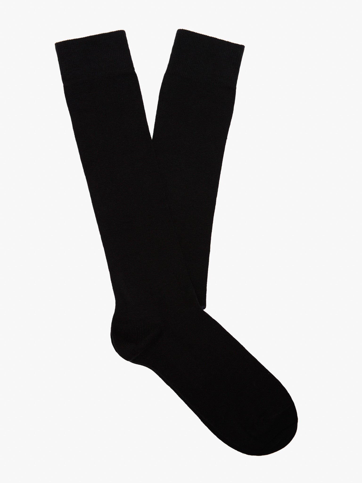 Meias Pretas Regular Fit Mr. Blue