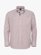 Camisa Algodão Castanha Manga Comprida Regular Fit Mr. Blue