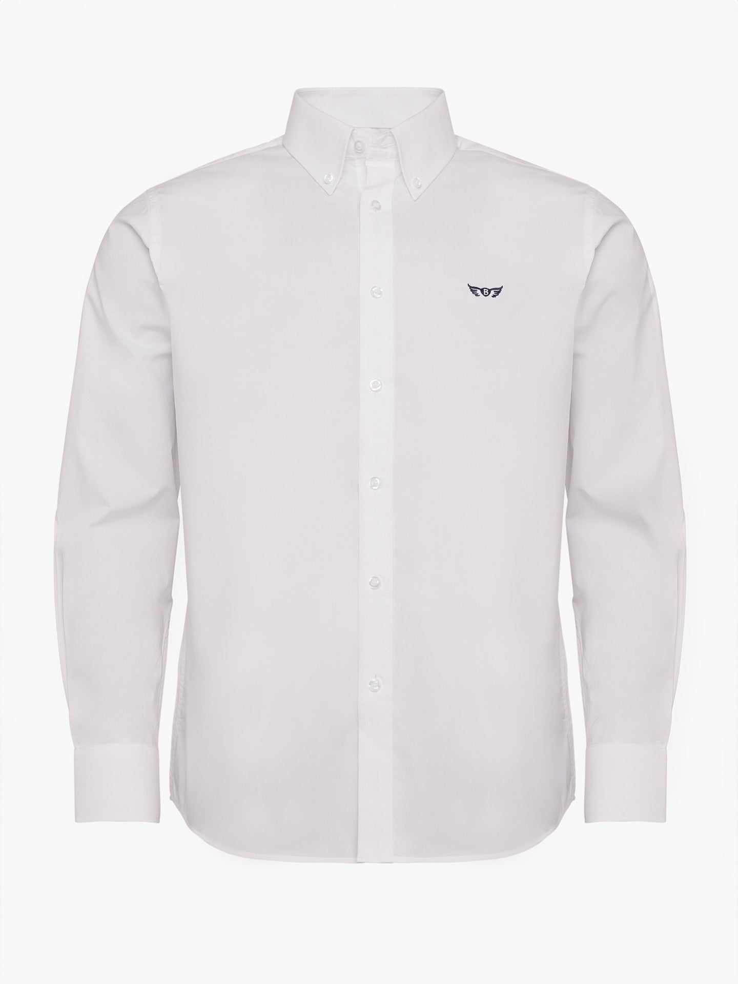 WHITE SLIM FIT MR SHIRT. BLUE