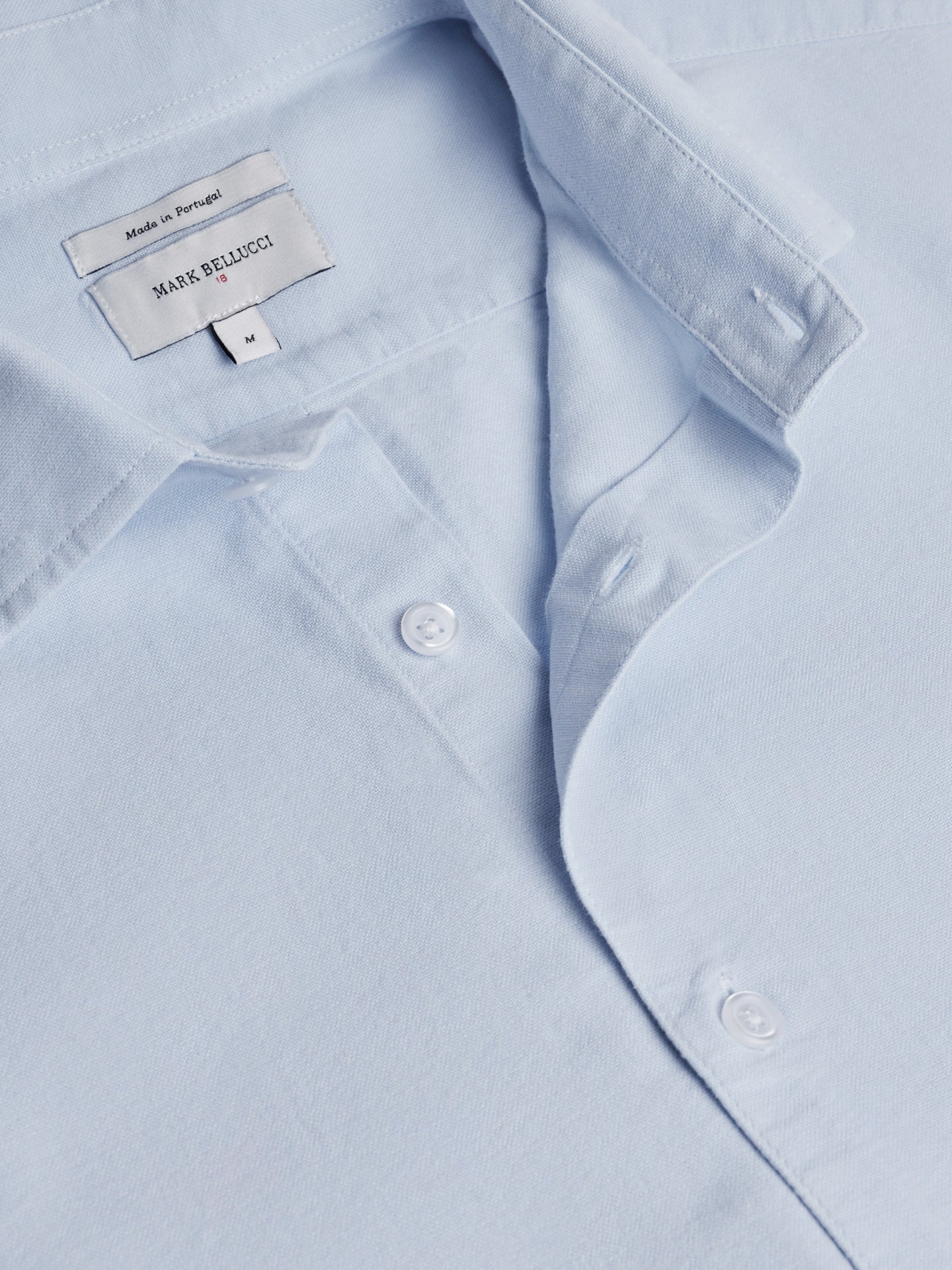 BLUE LONG SLEEVE REGULAR FIT SHIRT MARK BELLUCCI