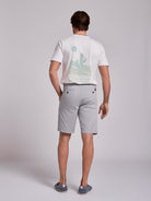 Bermuda Algodão Cinzentos Regular Fit Mr. Blue