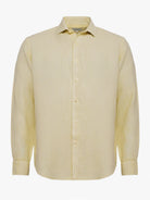 Camisa Tailored Fit Linho Verde Mr. Blue