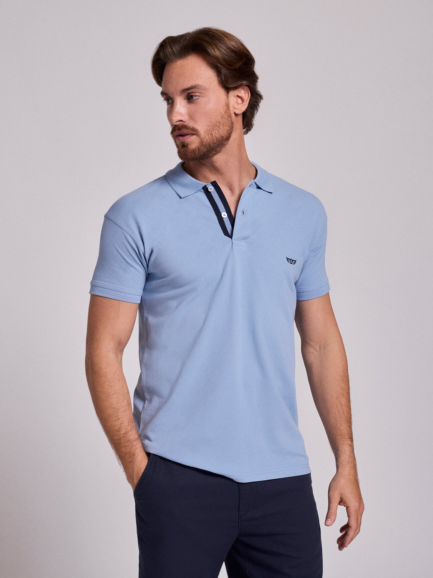 BLUE POLO SHORT SLEEVE REGULAR FIT MR. BLUE