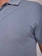 Polo Azul Manga Curta Regular Fit Mr. Blue