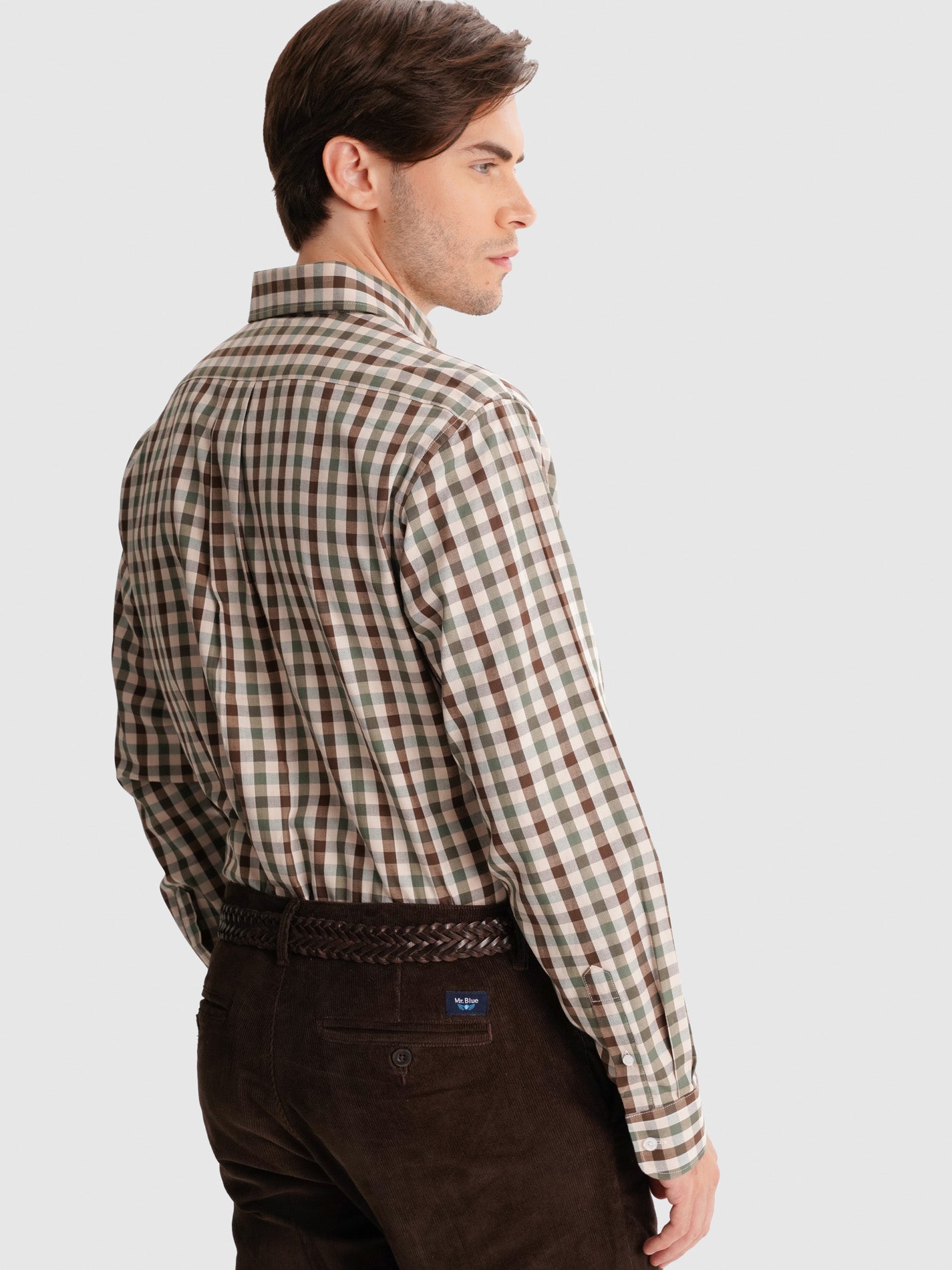 GREEN REGULAR FIT MR SHIRT. BLUE