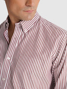 RED OXFORD SHIRT LONG SLEEVE REGULAR FIT MR. BLUE