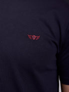 BLUE COTTON T-SHIRT SHORT SLEEVE REGULAR FIT MR. BLUE