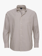 GREEN COTTON SHIRT LONG SLEEVE REGULAR FIT MR. BLUE