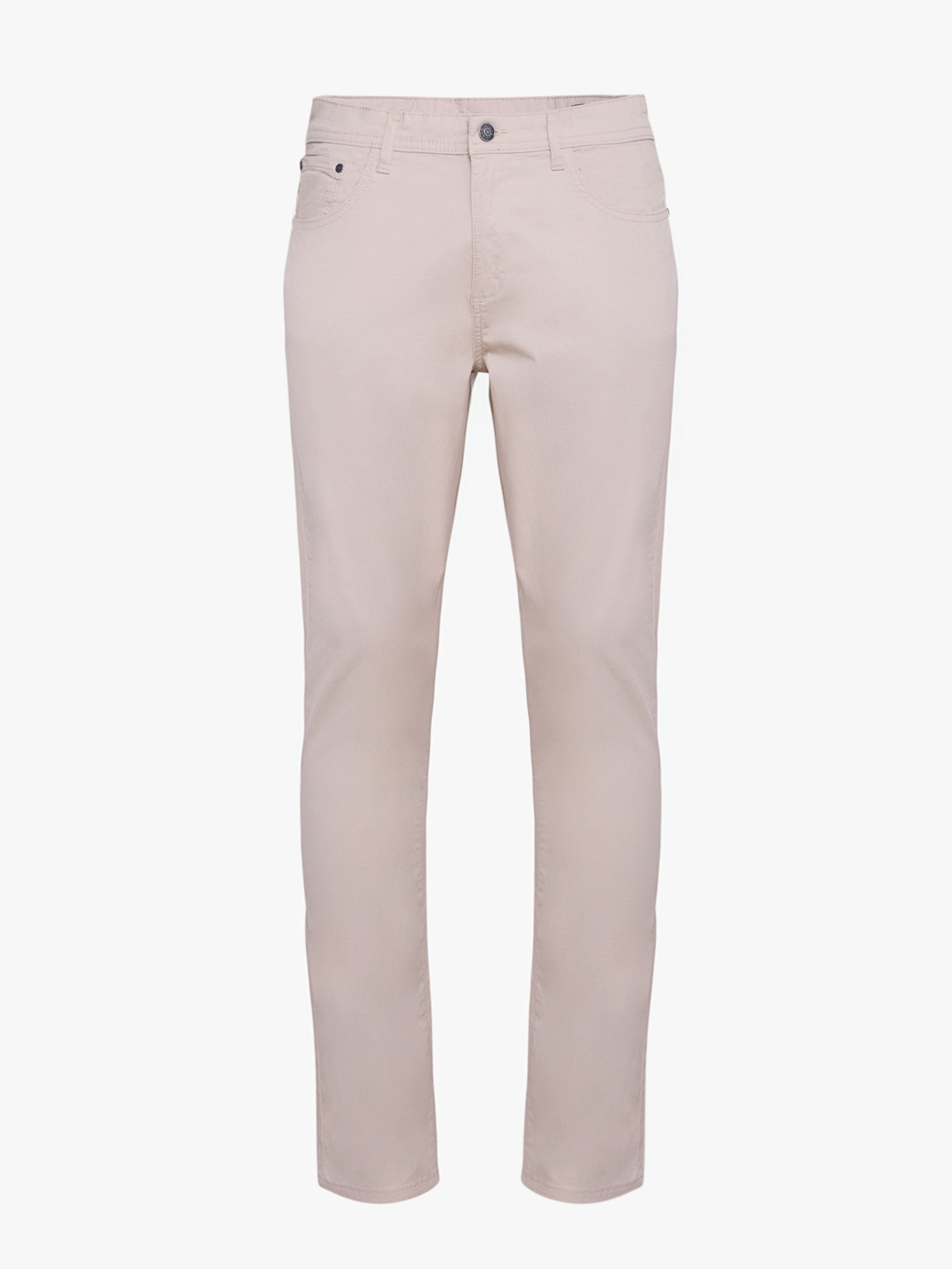 Calça Algodão Beges Regular Fit Mr. Blue