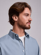 BLUE COTTON SHIRT LONG SLEEVE REGULAR FIT MR. BLUE