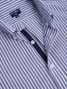 BLUE COTTON SHIRT SHORT SLEEVE REGULAR FIT MR. BLUE