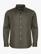 GREEN REGULAR FIT MR SHIRT. BLUE