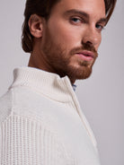 Pullover Algodão Branco Manga Comprida Regular Fit Mr. Blue