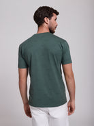 GREEN COTTON T-SHIRT SHORT SLEEVE REGULAR FIT MR. BLUE