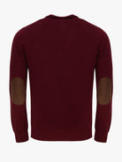 Pullover Lã Bordeaux Com Cotoveleira Regular Fit Mr. Blue