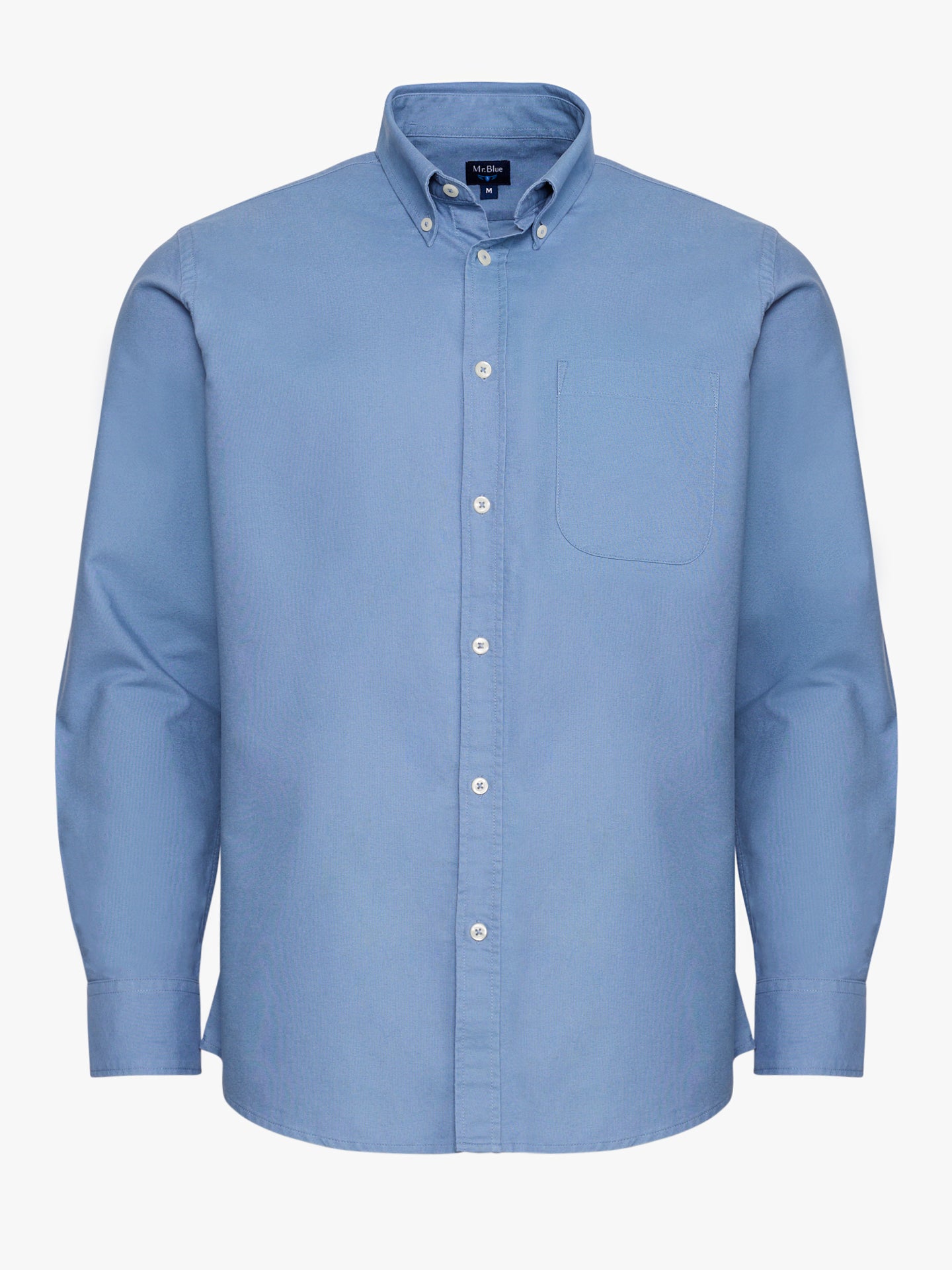 BLUE REGULAR FIT MR SHIRT. BLUE