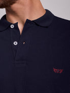 Polo Azul Manga Curta Regular Fit Mr. Blue