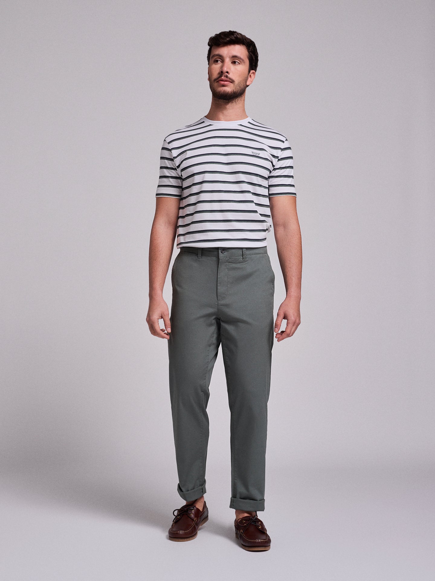 Calça Algodão Verdes Regular Fit Mr. Blue