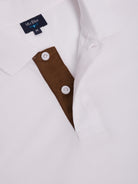 Polo Branco Manga Curta Regular Fit Mr. Blue