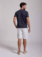 Bermuda Algodão Brancos Regular Fit Mr. Blue
