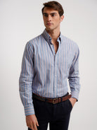Camisa Regular Fit Oxford Azul Mr. Blue