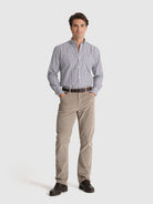 Camisa Algodão Azul Manga Comprida Regular Fit Mr. Blue