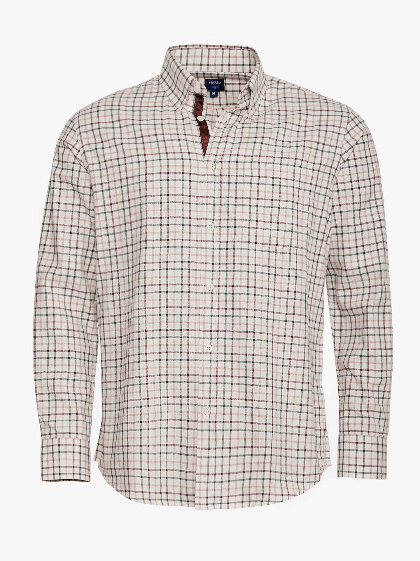 REGULAR FIT MR. BROWN FLANNEL SHIRT. BLUE