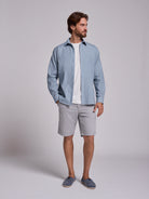 BLUE COTTON SHIRT LONG SLEEVE REGULAR FIT MR. BLUE