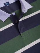 Rugbie Regular Fit Riscas Verde Mr. Blue