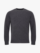 GRAY MERINO WOOL PULLOVER LONG SLEEVE REGULAR FIT MARK BELLUCCI