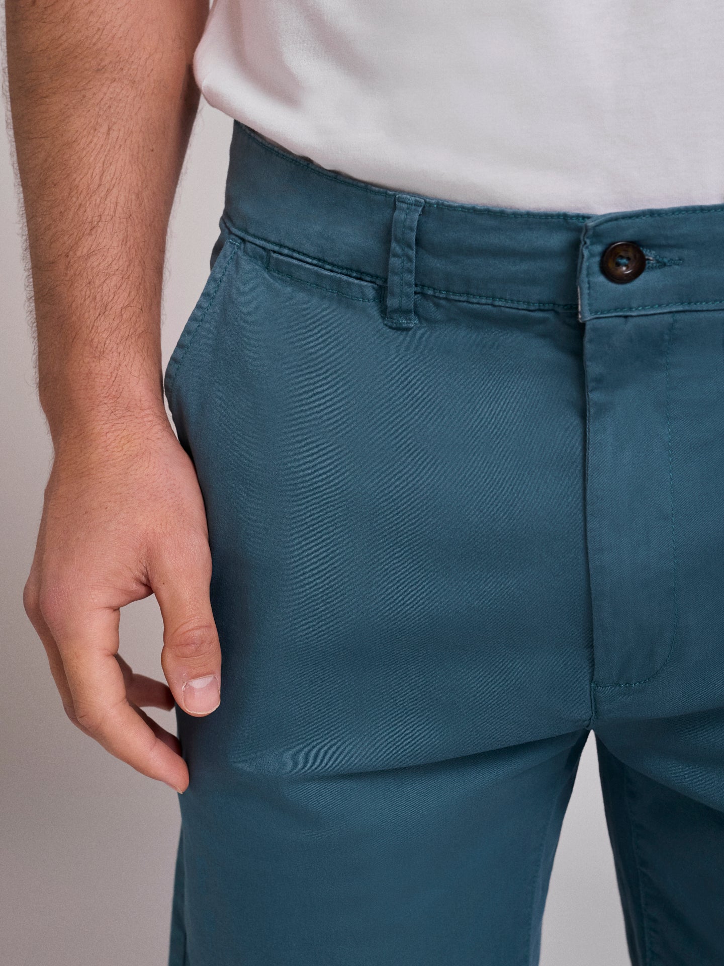 Bermuda Algodão Verdes Regular Fit Mr. Blue