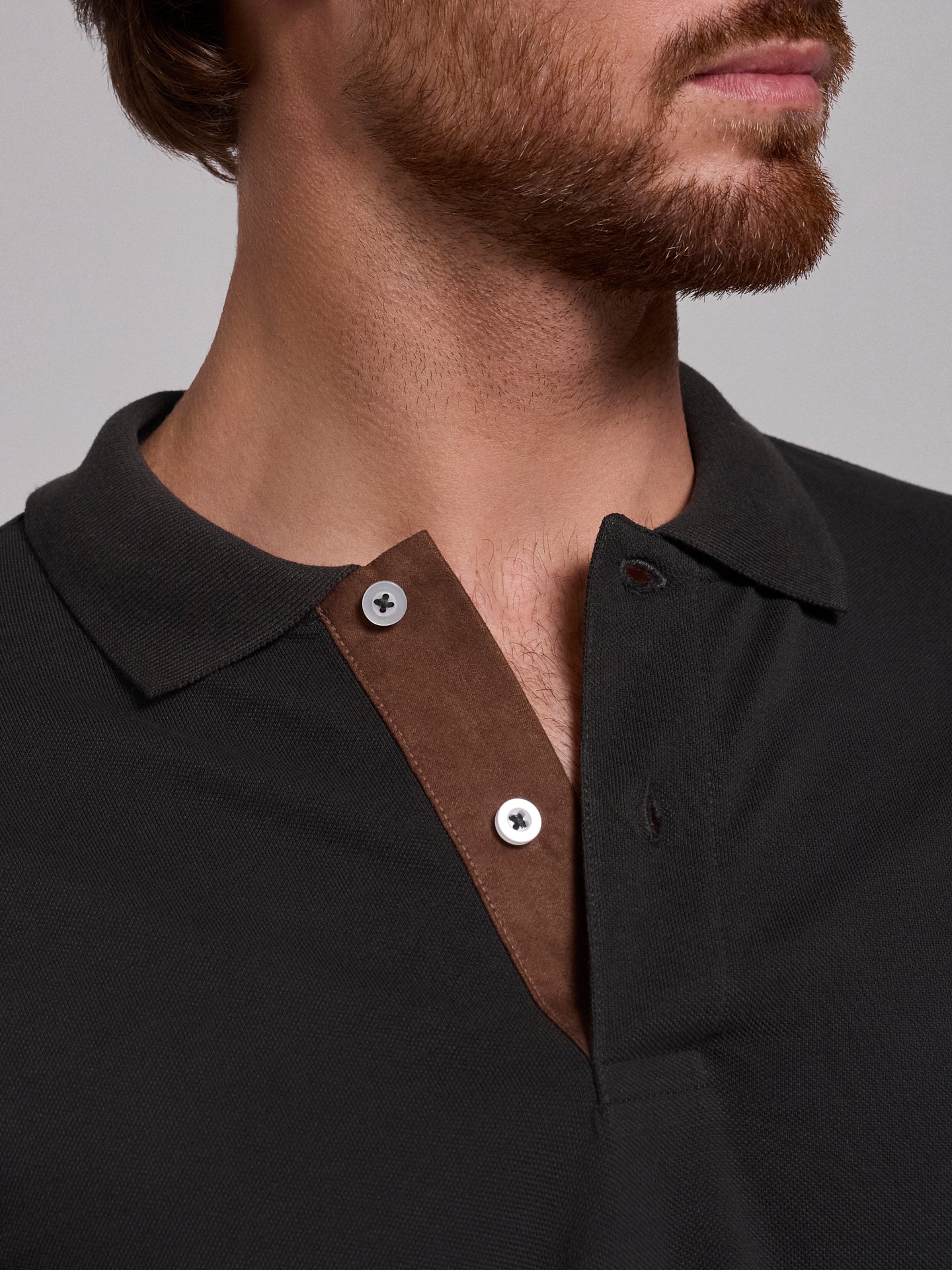 Polo Cinzento Manga Curta Regular Fit Mr. Blue