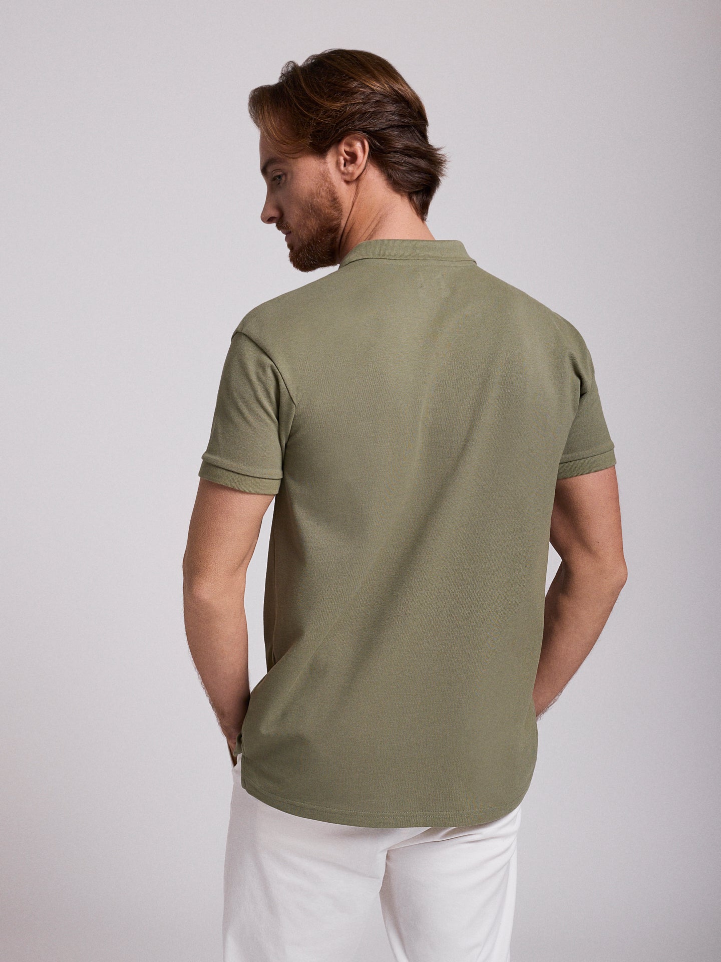 Polo Verde Manga Curta Regular Fit Mr. Blue