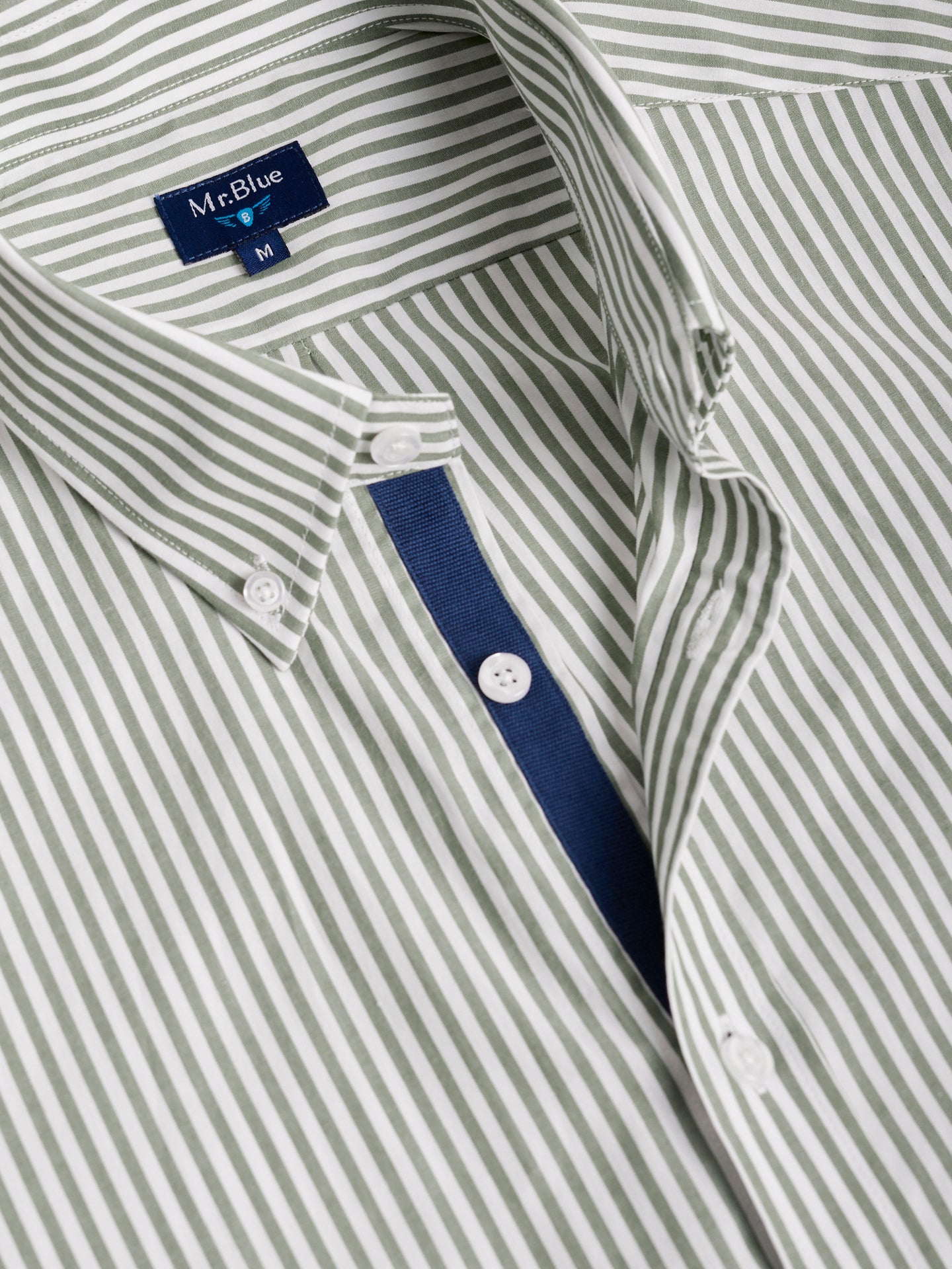 GREEN REGULAR FIT MR SHIRT. BLUE