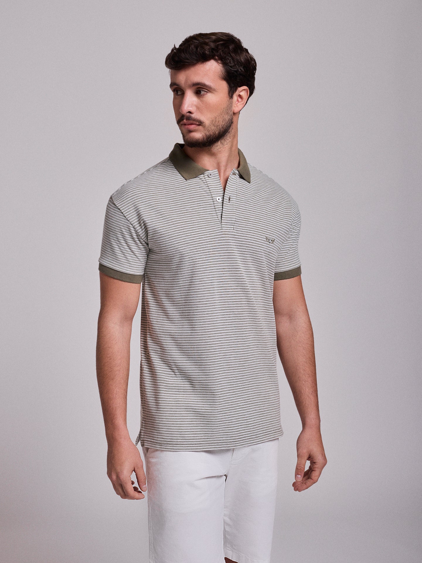 GREEN POLO SHORT SLEEVE REGULAR FIT MR. BLUE