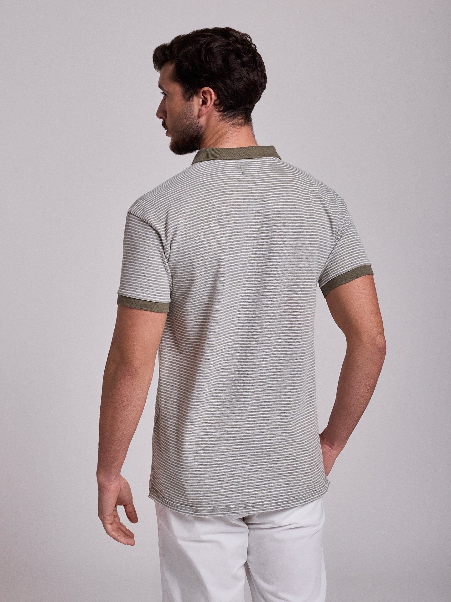 GREEN POLO SHORT SLEEVE REGULAR FIT MR. BLUE